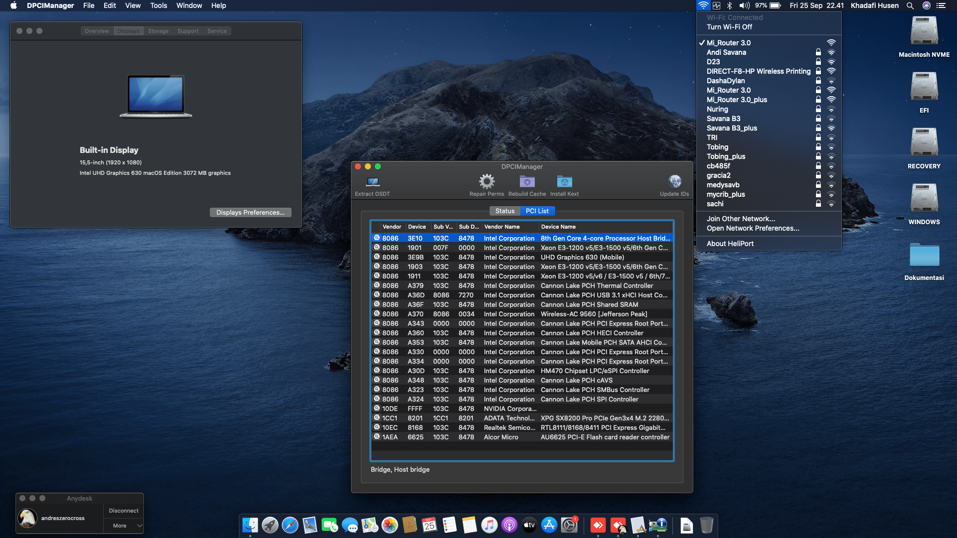 HP Gaming Pavilion 15 CX0056WM [CoffeeLake   Intel UHD 630 + I2C] 2